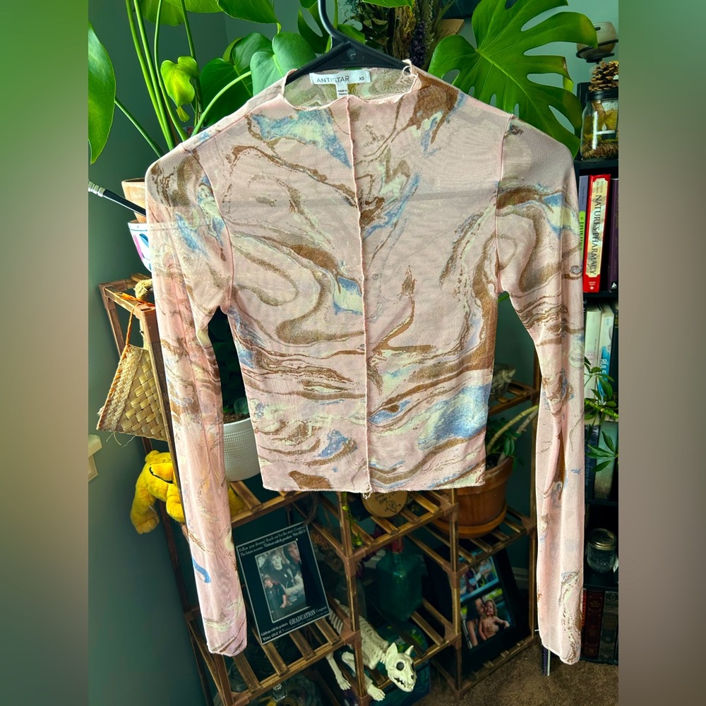 Abstract See Through Top